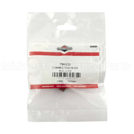 796532 Briggs & Stratton Connector-Hose