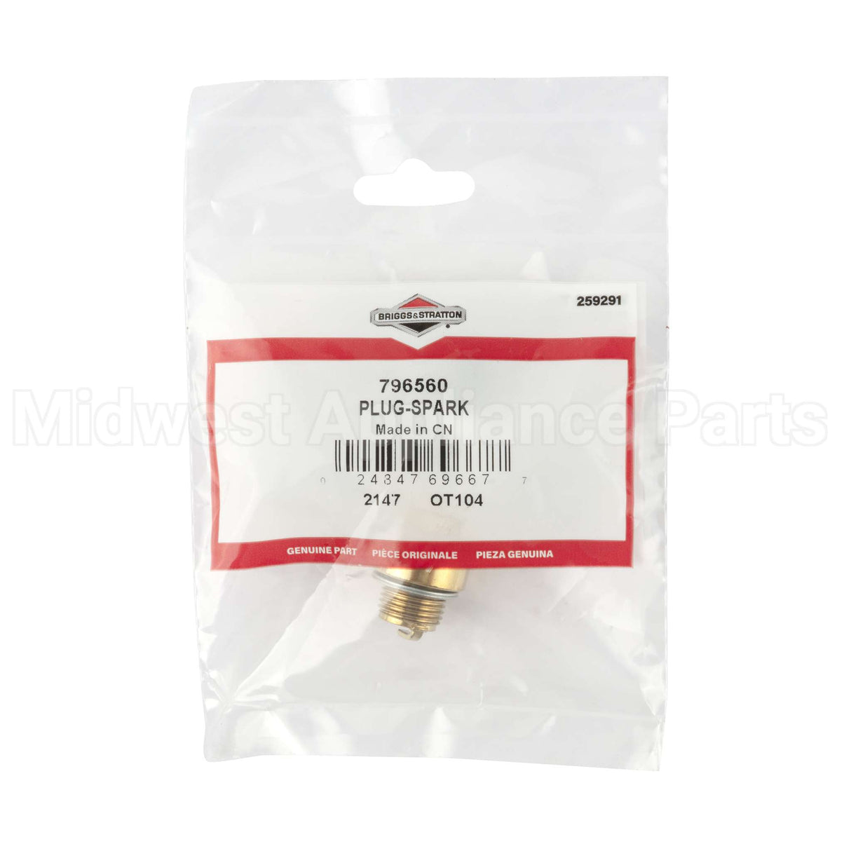 796560 Briggs & Stratton Plug-Spark
