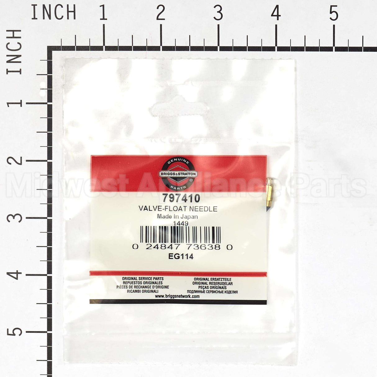 797410 Briggs & Stratton Valve-Float Needle
