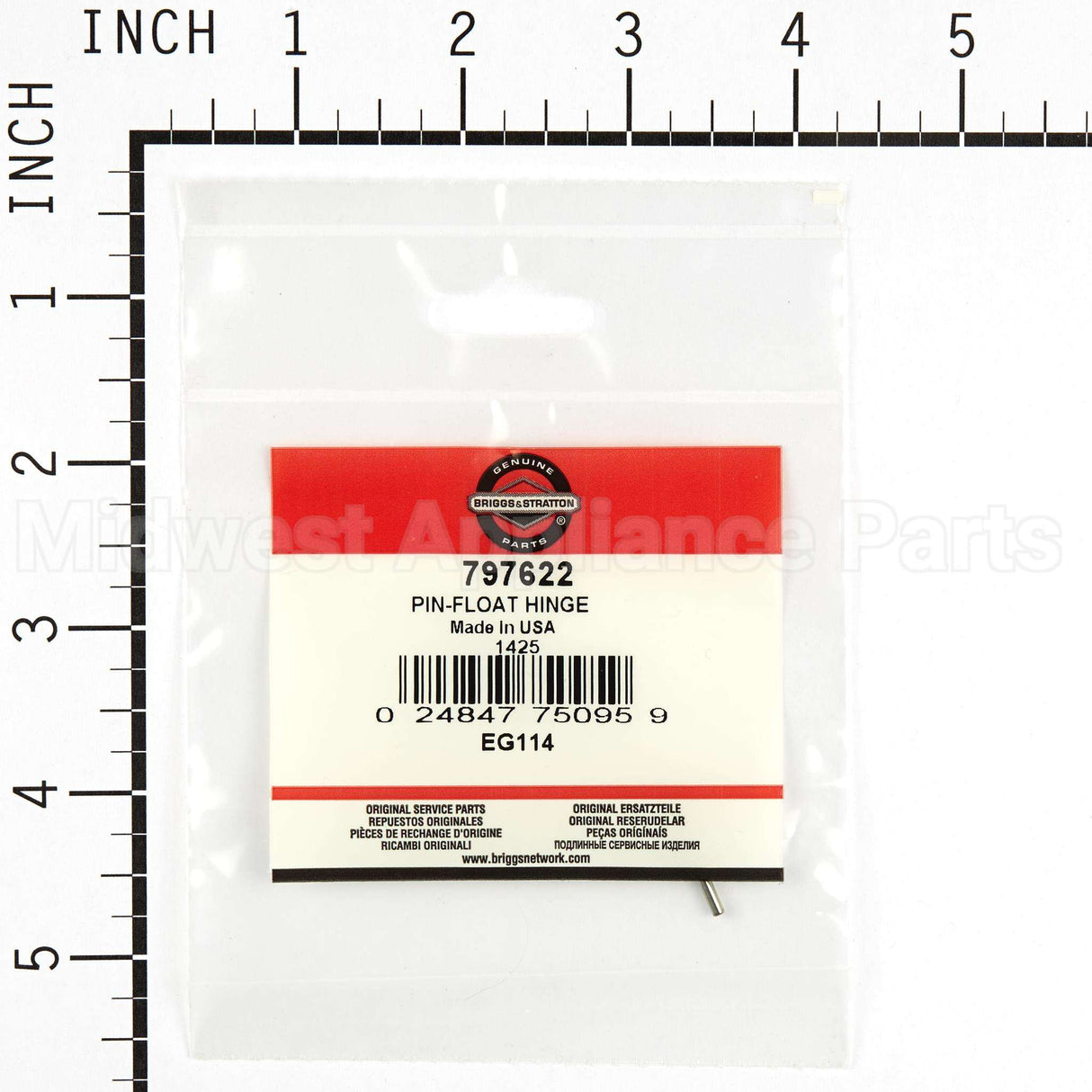 797622 Briggs & Stratton Pin-Float Hinge