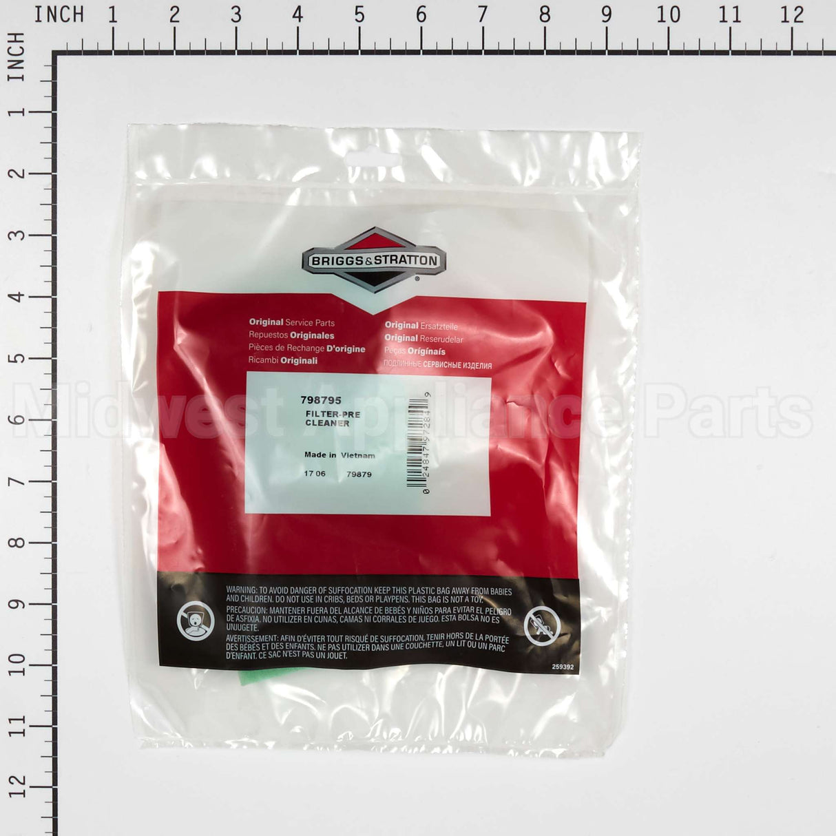 798795 Briggs & Stratton Filter-Pre Cleaner
