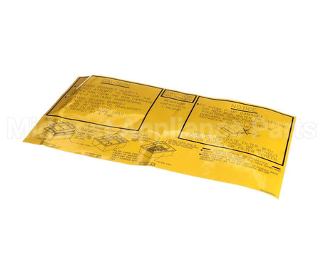 8022095 Frymaster Label, Fpp Filter Pan Assembly
