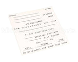 8022530 Frymaster Label,Conversion Date, English