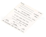 8022530 Frymaster Label,Conversion Date, English