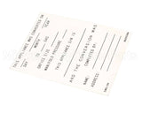8022530 Frymaster Label,Conversion Date, English