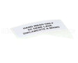 80314 Server Hand Wash Only Label