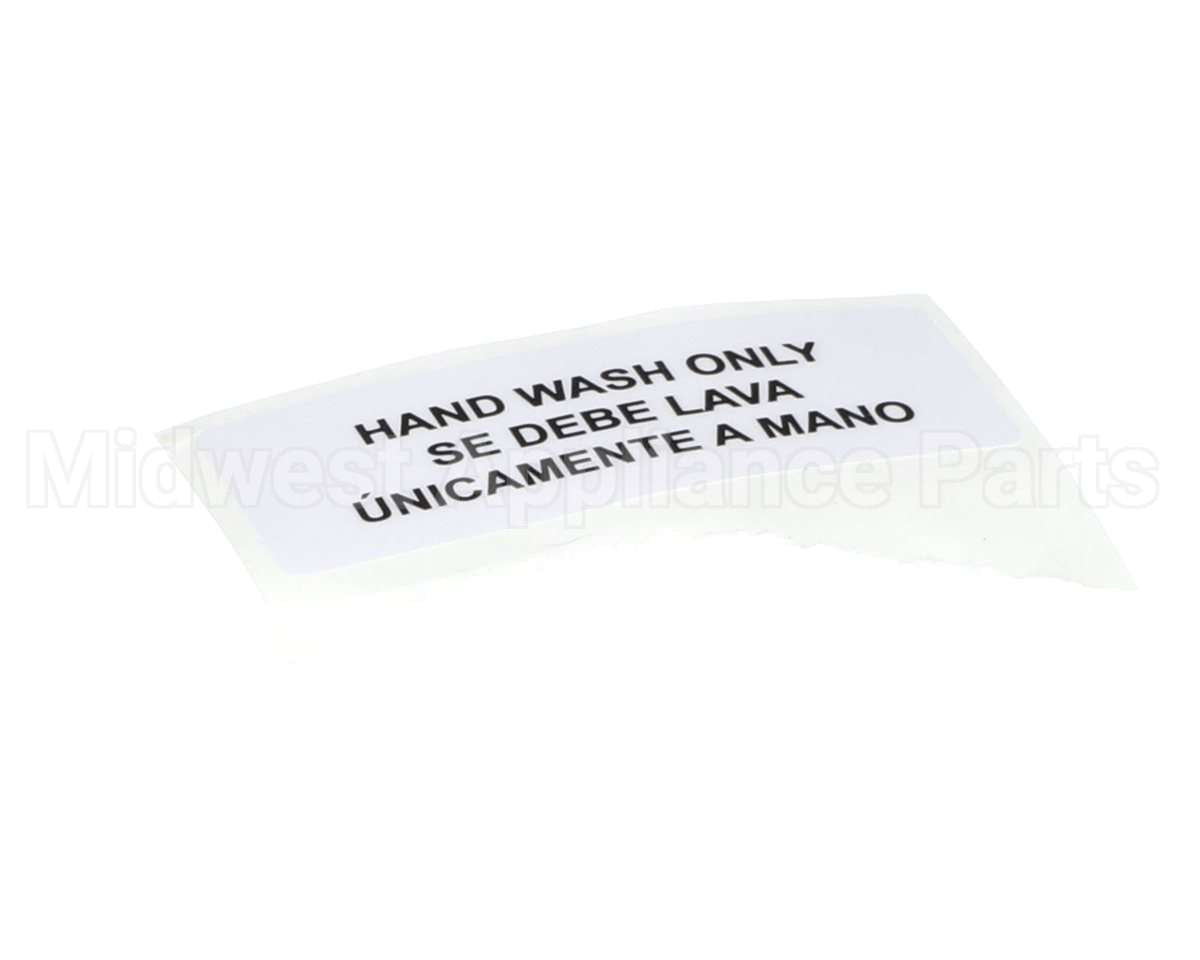 80314 Server Hand Wash Only Label