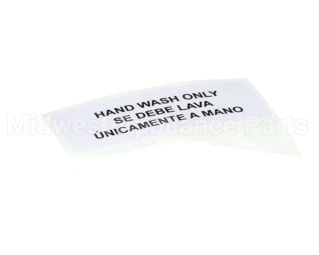 80314 Server Hand Wash Only Label