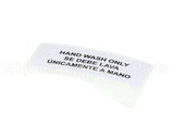 80314 Server Hand Wash Only Label