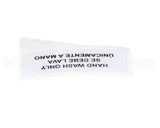 80314 Server Hand Wash Only Label