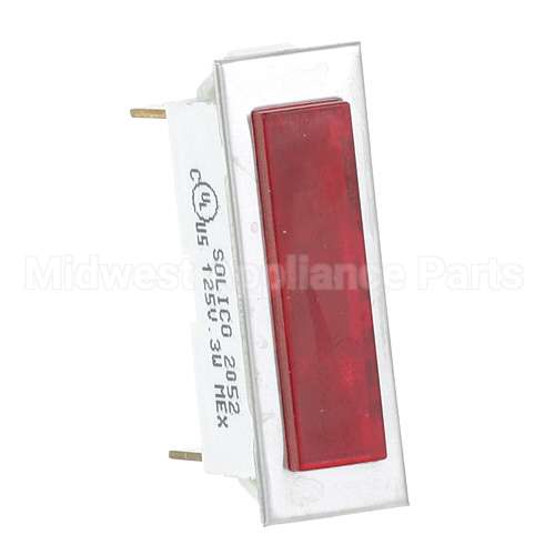 807-0049 Compatible Frymaster Signal Light 3/8" X 1-5/16" Red 125V