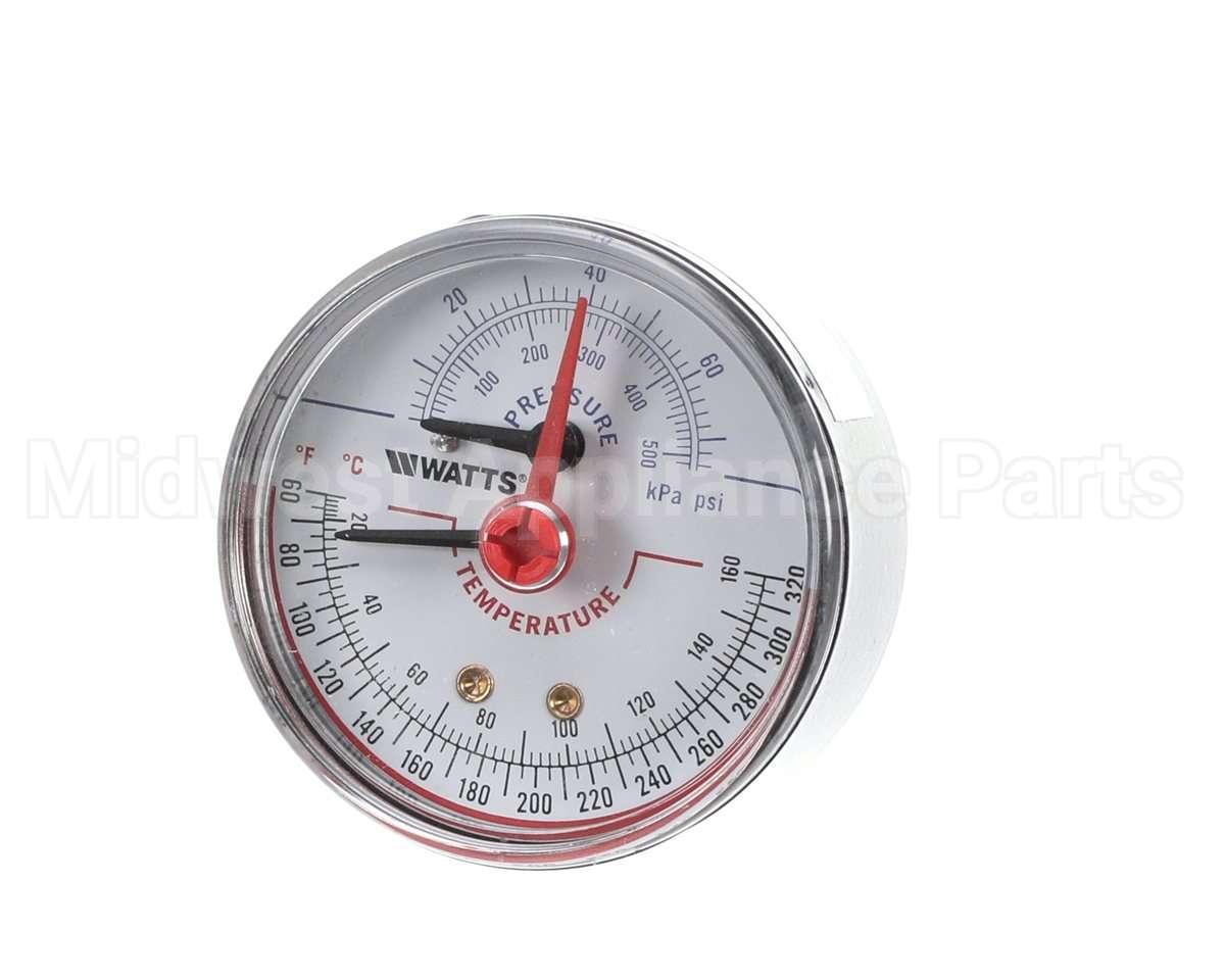 807000081 Rinnai T&P Gauge 1/4" Npt + Lock 1/2"