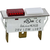8070495 Compatible Frymaster Signal Light 3/8" X 1-5/16" Red/White