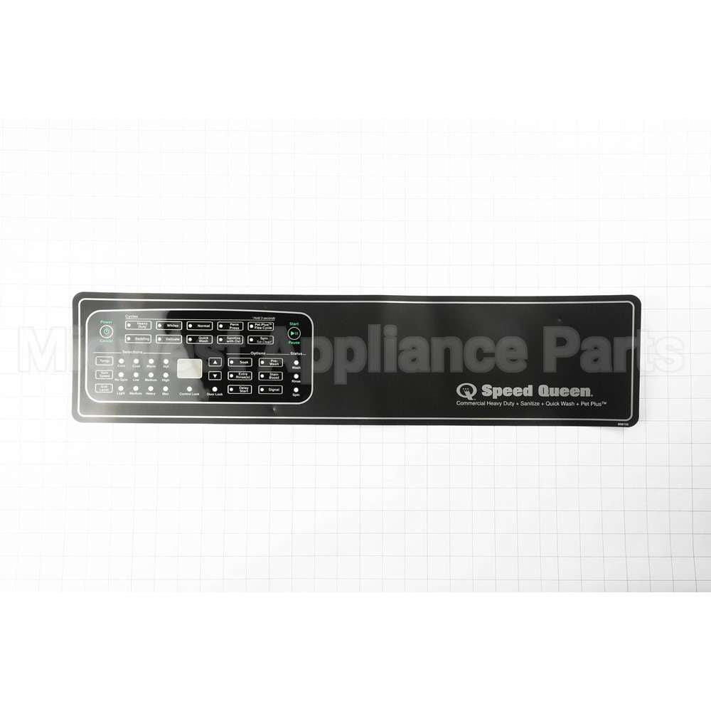 808155 Speed Queen Overlay,Control Flw Fc H6 Hec-Sq Black