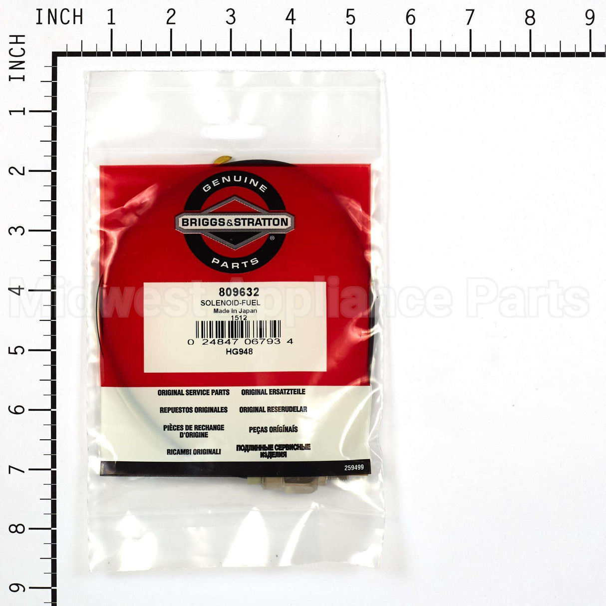 809632 Briggs & Stratton Solenoid-Fuel