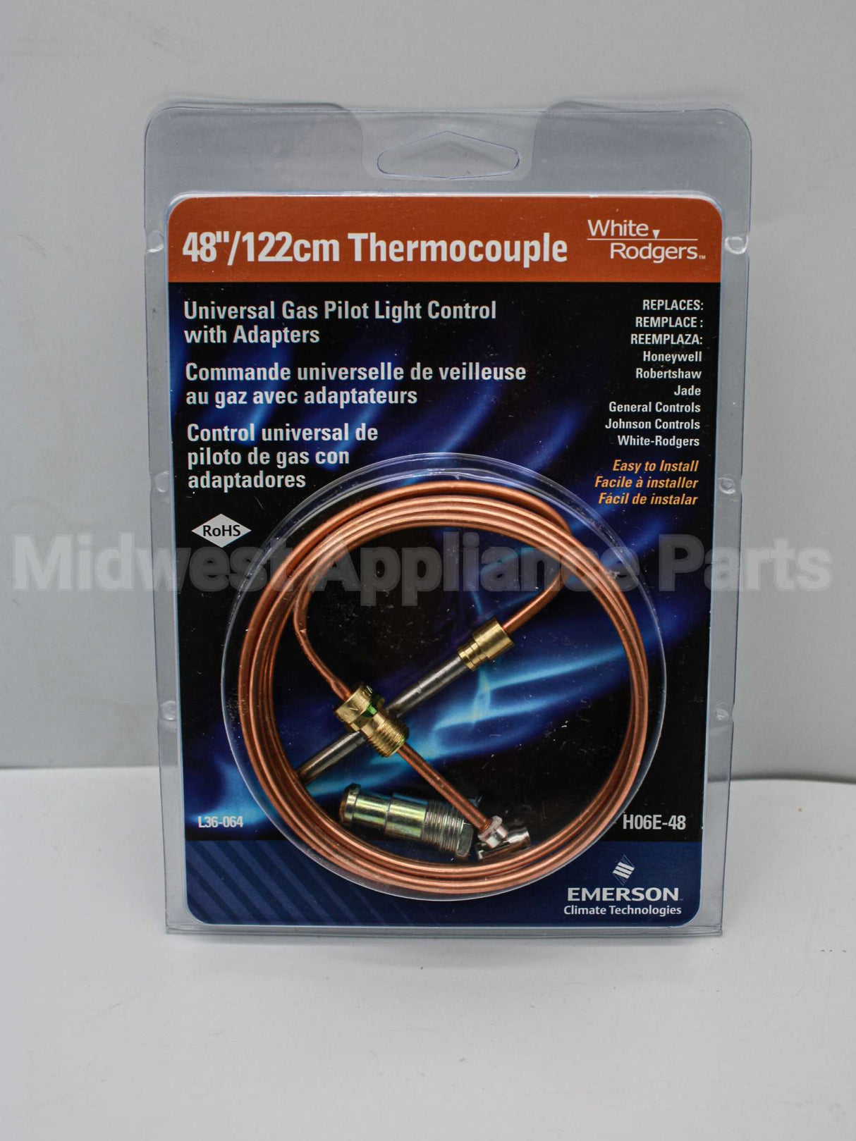 H06E-48 Copeland Comfort Control (White Rodgers) 48" Thermocouple