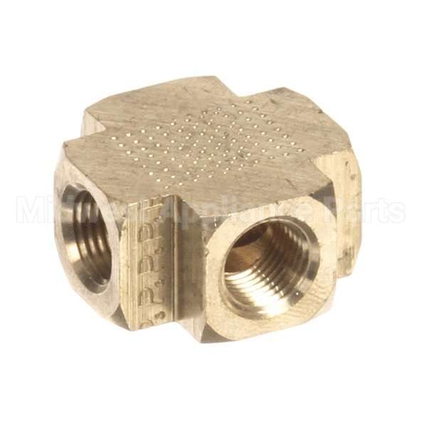 8130378 Compatible Frymaster Fttng, Cross 1/8Nptf Brs