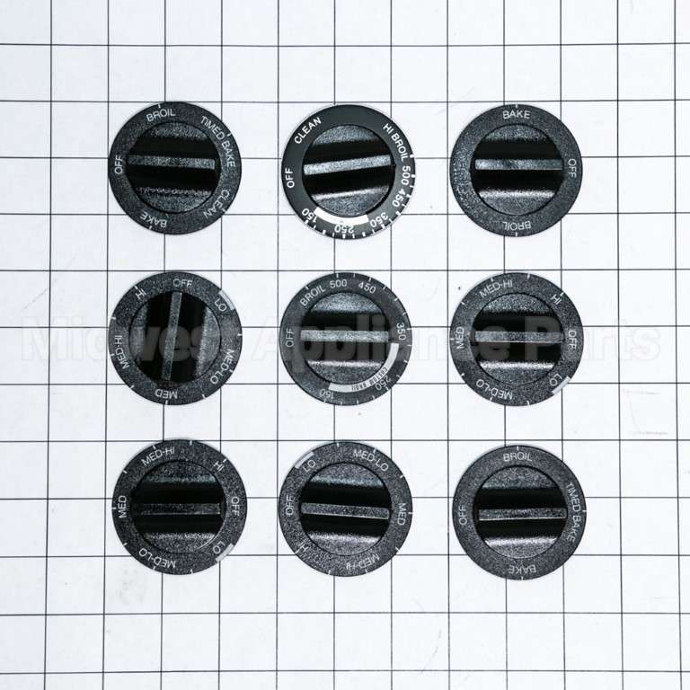814362 Whirlpool Knob Kit (Pkg Of 9)