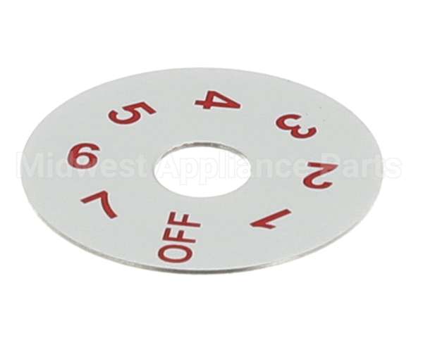 82-0141 Beverage Air Dial Plate - Thermostat