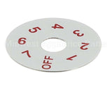 82-0141 Beverage Air Dial Plate - Thermostat