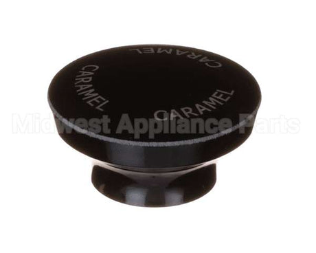 82023-024 Server Black Knob, Engraved Caramel
