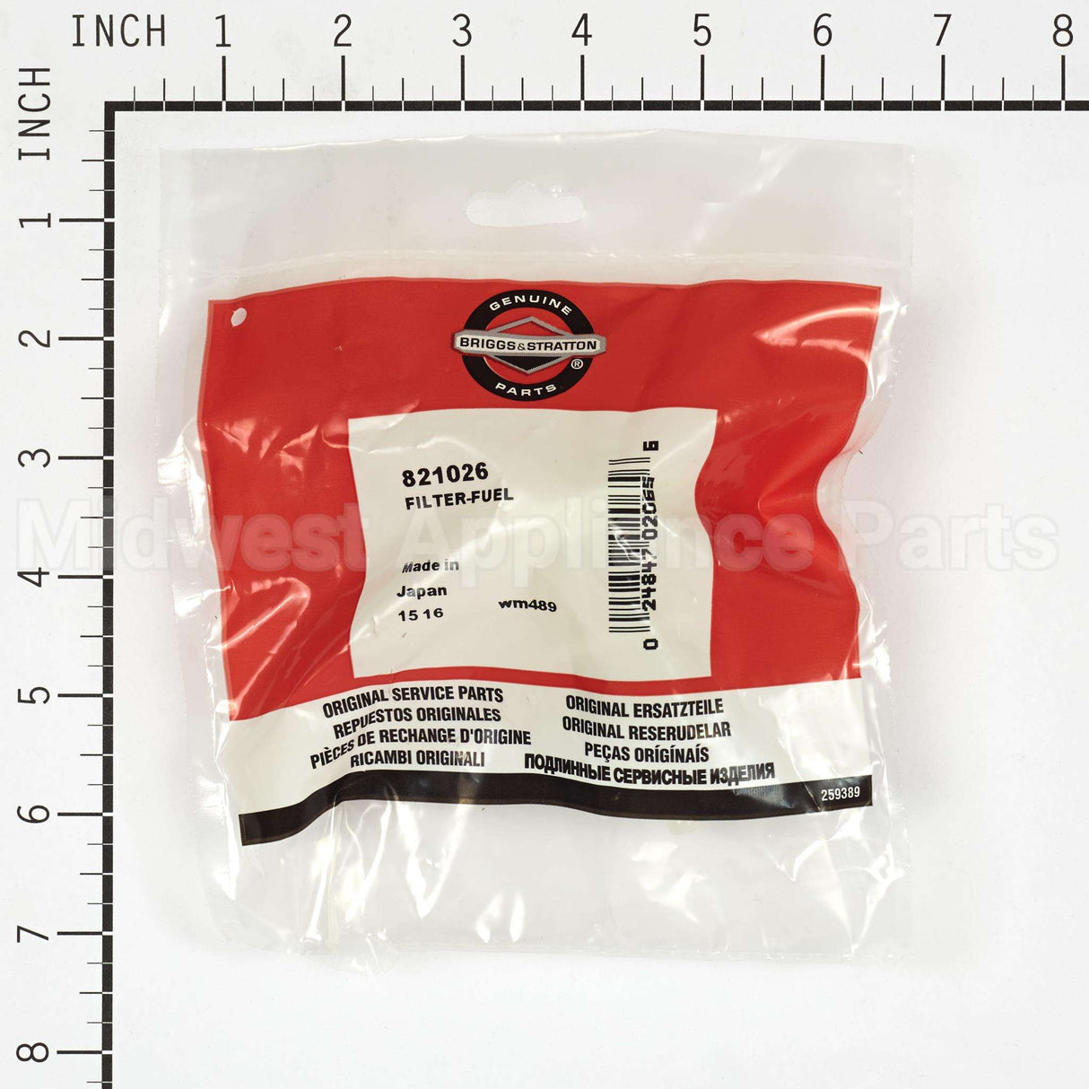 821026 Briggs & Stratton Filter-Fuel