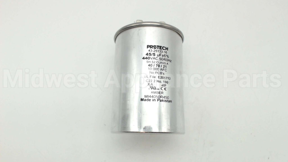 43-25133-16 Rheem-Ruud 45/5Mfd 440V Rnd Run Capacitor