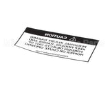 83024 Grindmaster Cecilware Decal, 190-Ss Hopper Warning