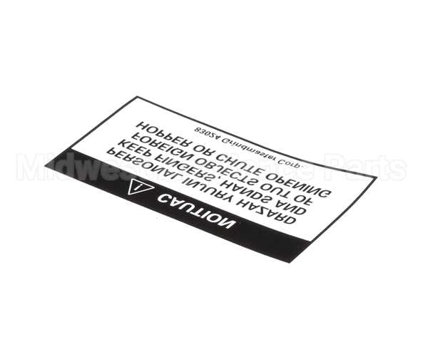 83024 Grindmaster Cecilware Decal, 190-Ss Hopper Warning