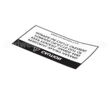 83024 Grindmaster Cecilware Decal, 190-Ss Hopper Warning