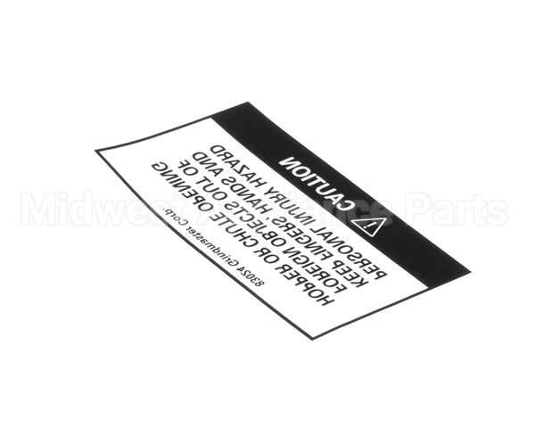 83024 Grindmaster Cecilware Decal, 190-Ss Hopper Warning