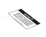 83024 Grindmaster Cecilware Decal, 190-Ss Hopper Warning