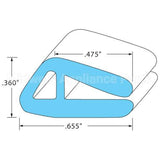 831912-11 Compatible Hobart Door Gasket