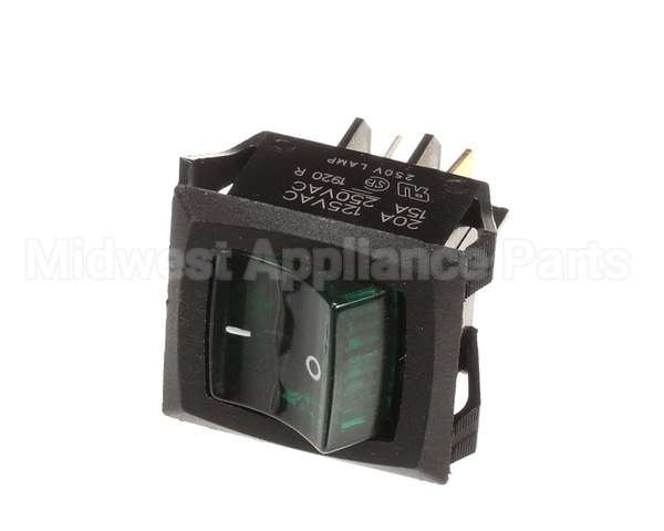 83554 Perfect Fry Switch, Rocker 250Vac Green