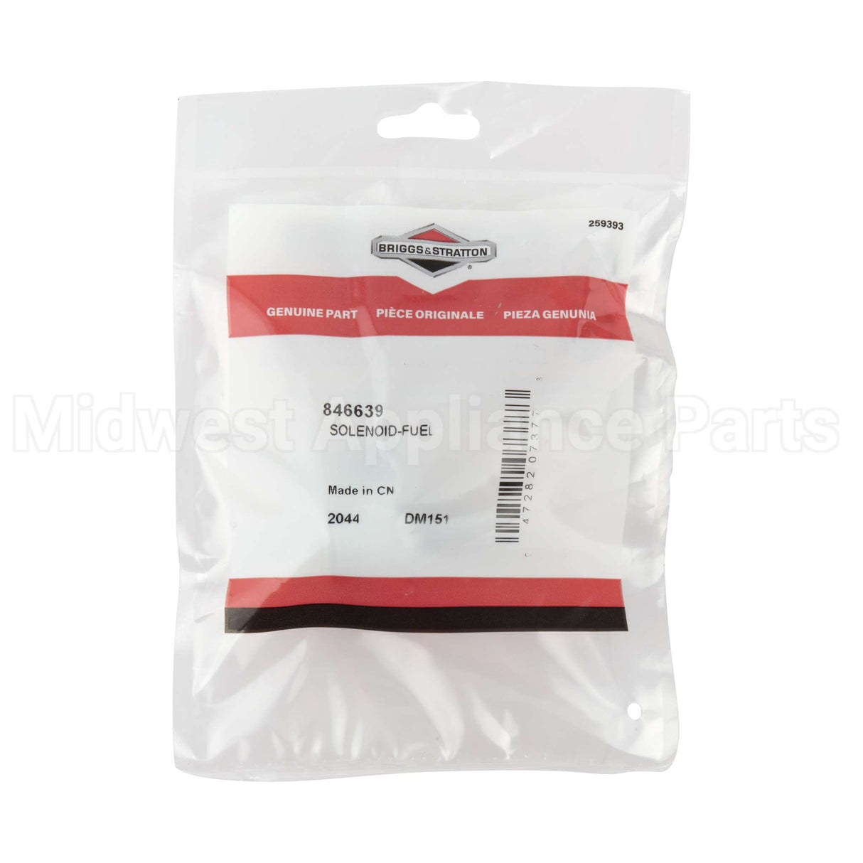 846639 Briggs & Stratton Solenoid-Fuel