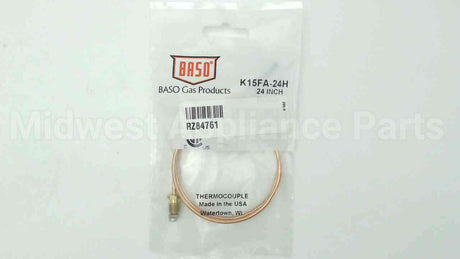 84761 Reznor 24" Thermocouple,Snap-In Type