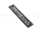 84967 Grindmaster Cecilware Decal, 800 Bag Under Spout