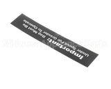 84967 Grindmaster Cecilware Decal, 800 Bag Under Spout