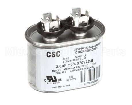 8504583 Manitowoc Ice Run Capacitor 3Mfd 370V 60Hz