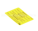 85372 Grindmaster Cecilware Decal, 875 Flip To Clean Out