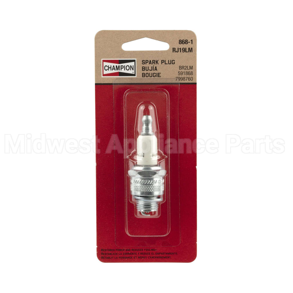 868-1 Champion Rj19Lm Sm Eng Plug Carded