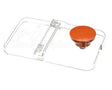 87257 Server Lid, Plstc, 1/9 Size, Orange Knob