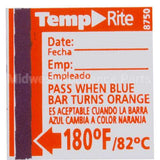 8750 Compatible Taylor Thermometer Temperature Test Labels Dishwasher 180G+F