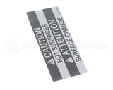 369668 Lincoln Label Caution Hot