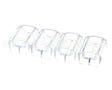 88729 Server Portion Tray, .54 Fl Oz Clr, 4 Pack