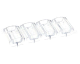 88729 Server Portion Tray, .54 Fl Oz Clr, 4 Pack