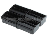 88732 Server Portion Tray, .45 Fl Oz Blk, 4 Pack