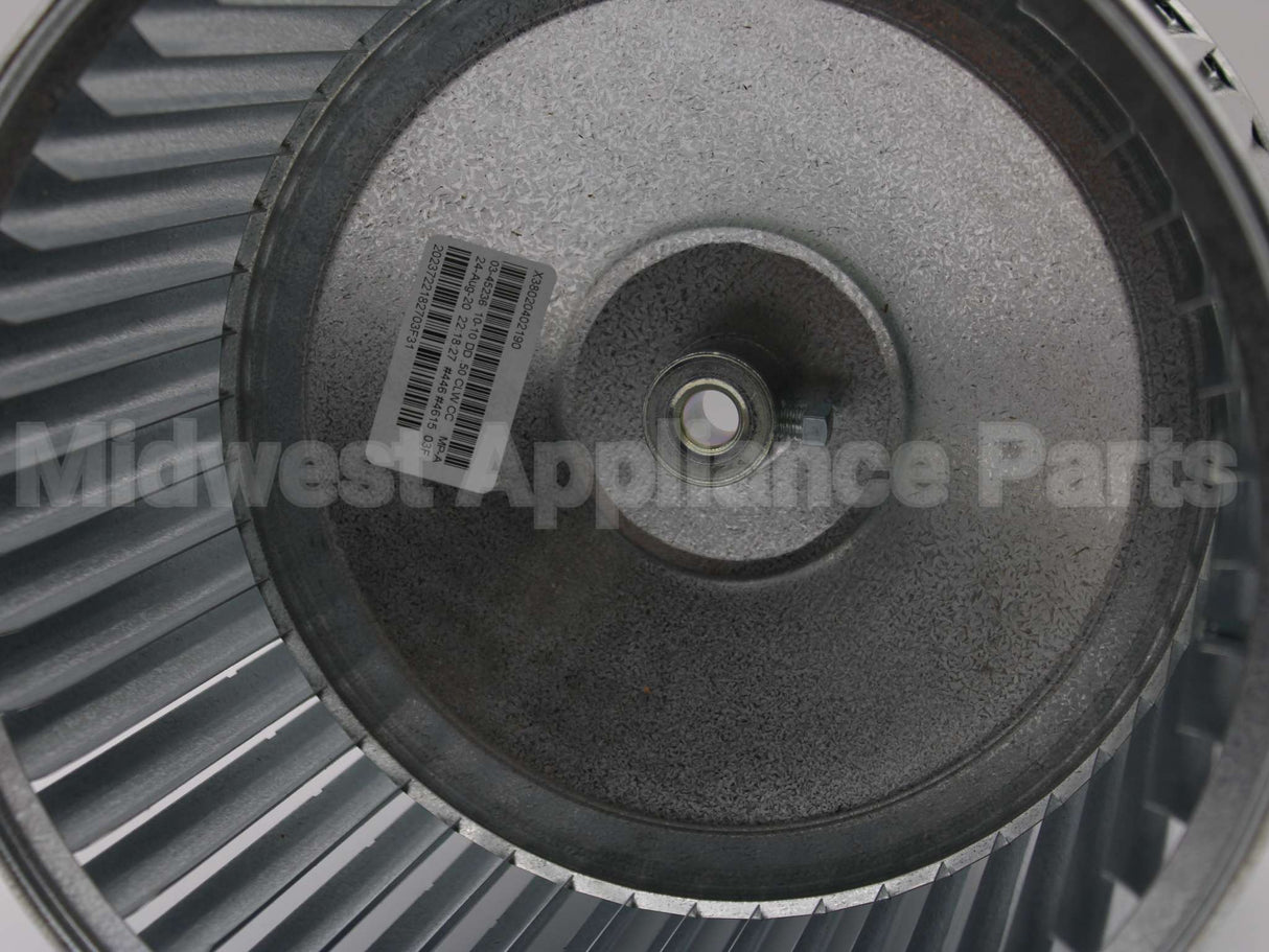 WHL0502 Trane 10"X10" Cw Blwr Wheel,1/2"Bore