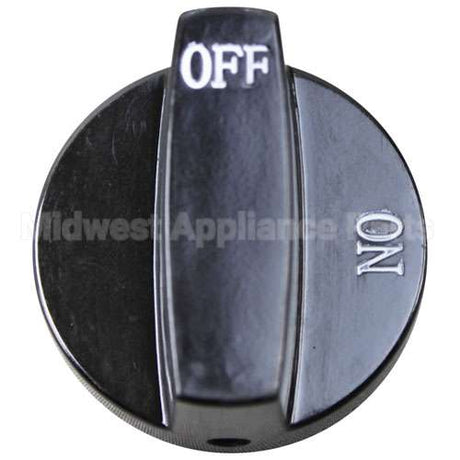 1-2738 Compatible Southbend Knob, Black 2 Inch Dia Off-On