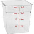 8SFSCW135 Compatible Cambro Container Sq Clear 8Qt